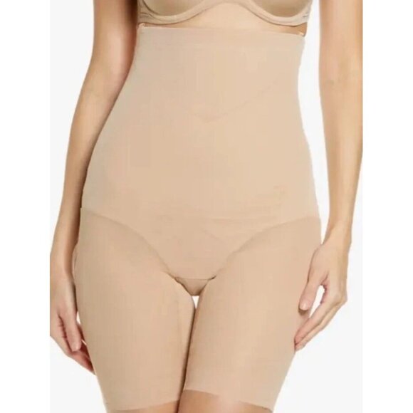 HoneyLove Size Large Beige Super Power Short High Waist Shapewear - Picture 1 of 2